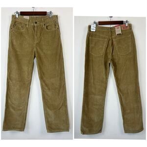 Levi’s Corduroy Pants Mens 29x30 NWT Olive Green Straight Leg Casual Skater